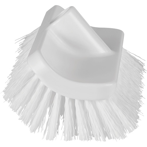 Brosse &agrave; angle double ColorCore pour surfaces hautes et basses, Soies Ferme, Longueur de 10", Blanc Fastek