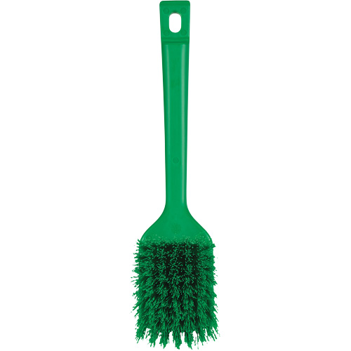 Brosse &agrave; manche court ColorCore, Soies Ferme, Longueur de 12", Vert Fastek