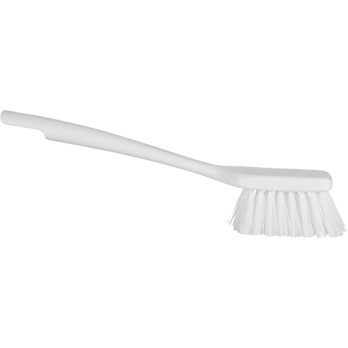 ColorCore Short Handle Brush, Stiff Bristles, 12" Long, White Fastek