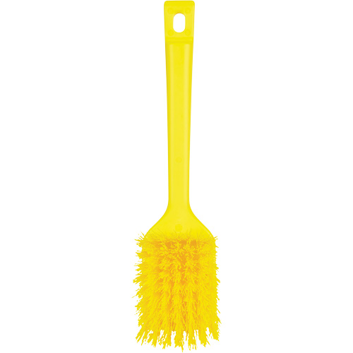 Brosse &agrave; manche court ColorCore, Soies Ferme, Longueur de 12", Jaune Fastek