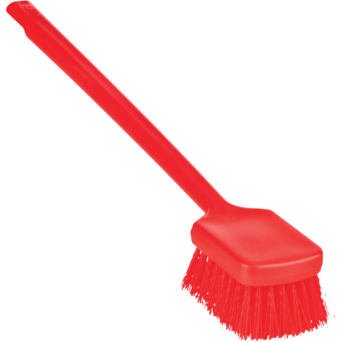 Brosse &agrave; manche long ColorCore, Soies Ferme, Longueur de 20", Rouge Fastek