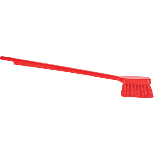Brosse &agrave; manche long ColorCore, Soies Ferme, Longueur de 20", Rouge Fastek