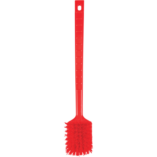 Brosse &agrave; manche long ColorCore, Soies Ferme, Longueur de 20", Rouge Fastek