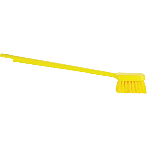 Brosse &agrave; manche long ColorCore, Soies Ferme, Longueur de 20", Jaune Fastek