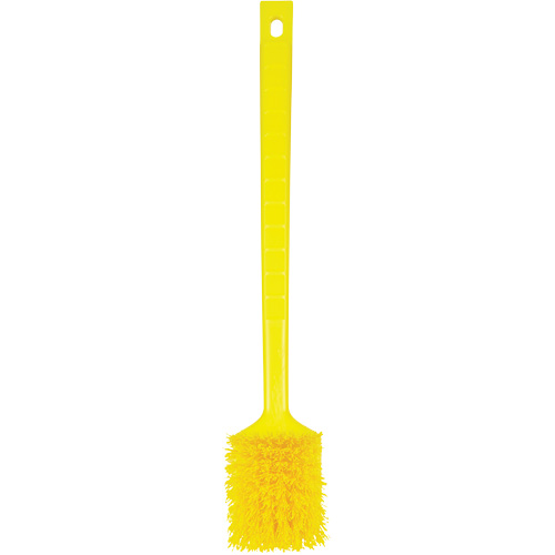 Brosse &agrave; manche long ColorCore, Soies Ferme, Longueur de 20", Jaune Fastek