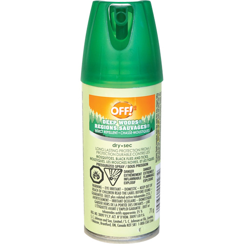 Insectifuge Off! R&eacute;gions sauvages, DEET &agrave; 25 %, Vaporisateur, 100 ml Fastek