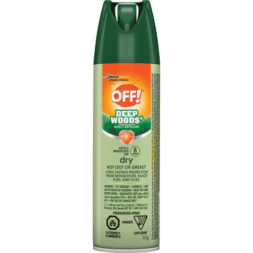 Insectifuge Off! R&eacute;gions sauvages, DEET &agrave; 25 %, A&eacute;rosol, 113 g Fastek