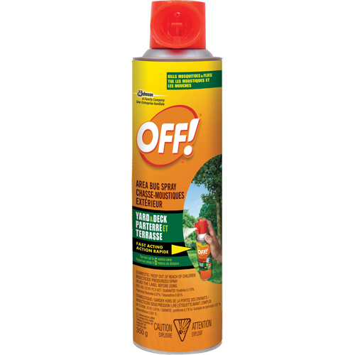 OFF! Area Bug Spray, DEET Free, Aerosol, 350 g Fastek