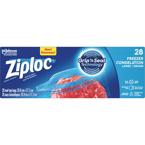 Sacs de cong&eacute;lation Ziploc Fastek