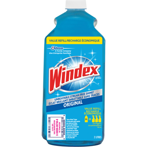 Windex&reg; Glass Cleaner Refill, 2 L, Bottle Fastek