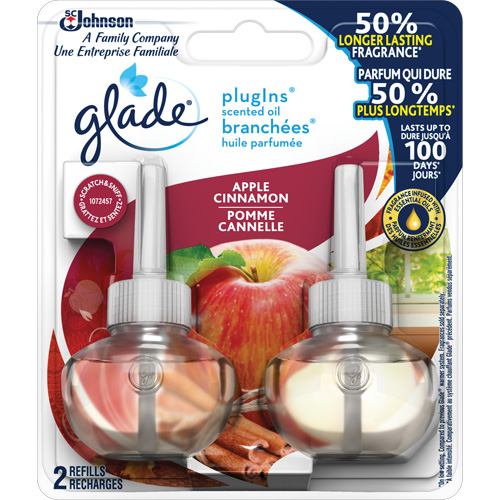 Glade&reg; PlugIns&reg; Scented Oil Refills, Apple Cinnamon, Cartridge Fastek