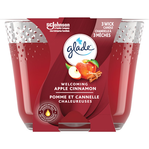 Glade&reg; 3-Wick Candle, Apple Cinnamon Fastek