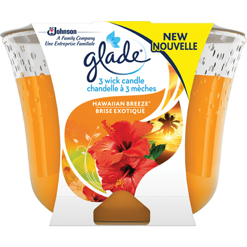 Chandelle &agrave; trois m&egrave;ches Glade, Brise exotique Fastek