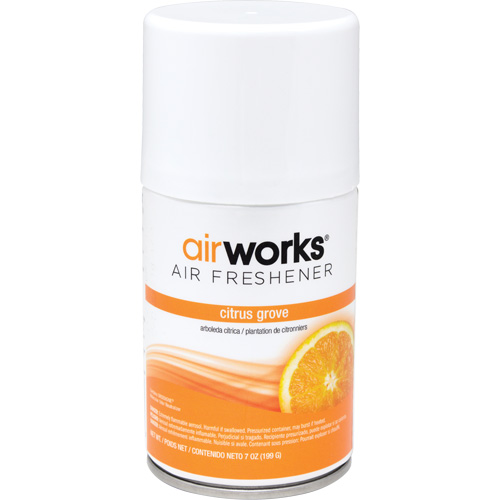 AirWorks&reg; Metered Air Fresheners, Citrus Grove, Aerosol Can Fastek