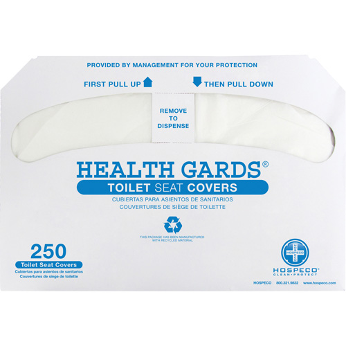 Health Gards&reg; Half-Fold Toilet Seat Covers Fastek