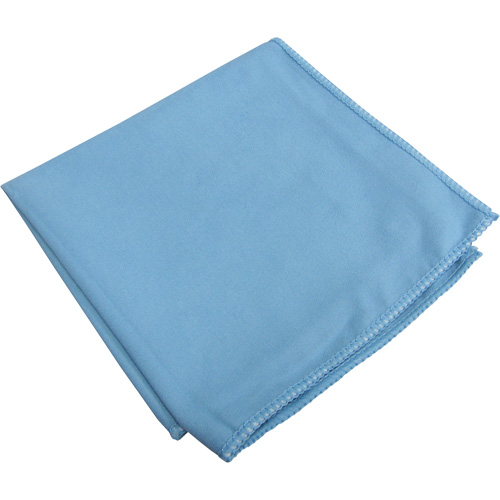 Specialty Glass & Mirror Suede Cloths, Microfibre, Blue Fastek