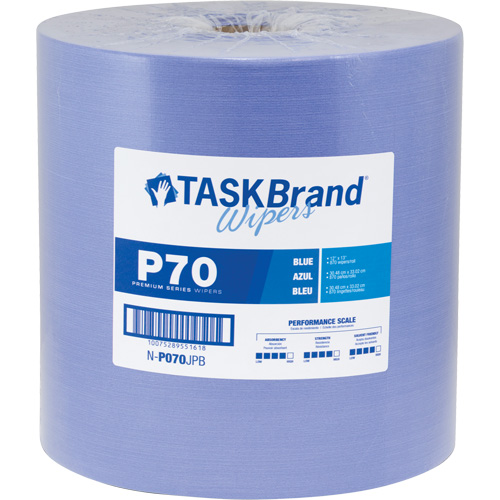 Chiffons de premi&egrave;re qualit&eacute; P70 TaskBrand, Robuste, 13" lo x 12" la Fastek