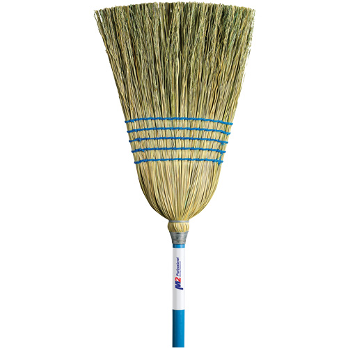 Light-Duty Indoor/Outdoor Corn Broom, 5-String, Wood Handle Fastek