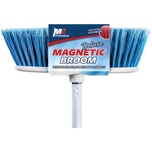 Flat Magnetic Indoor Broom with Handle, 48" Long Fastek