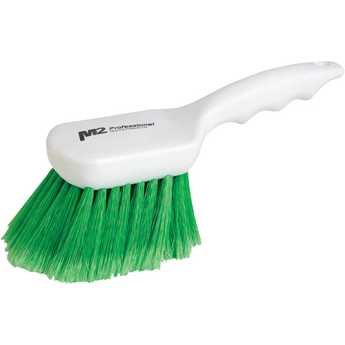 Brosse &agrave; recoins &agrave; manche court, 9" l, Soies Synth&eacute;tique, Vert Fastek