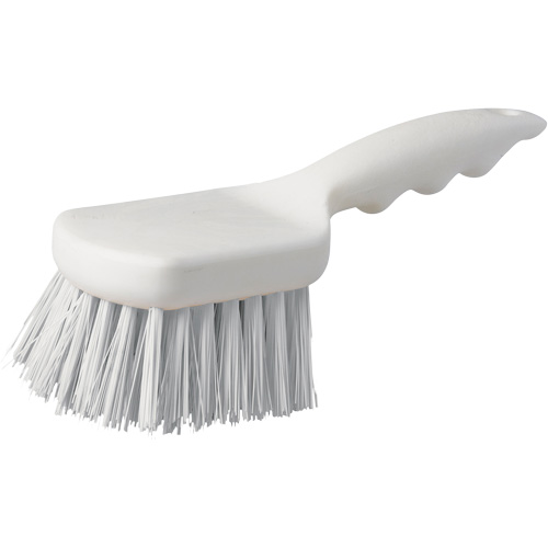 Brosse &agrave; chaudron &agrave; manche court, 9" l, Soies Polypropyl&egrave;ne, Blanc Fastek