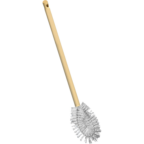 Brosse &agrave; cuvettes HD &agrave; broche torsad&eacute;e, 20" l, Soies Polypropyl&egrave;ne, Jaune Fastek