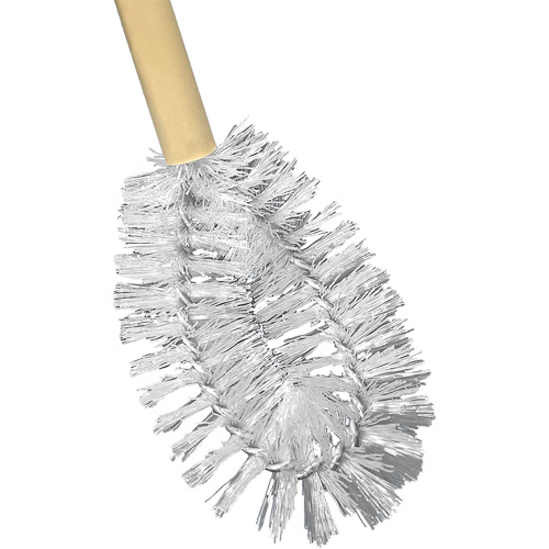 Brosse &agrave; cuvettes HD &agrave; broche torsad&eacute;e, 20" l, Soies Polypropyl&egrave;ne, Jaune Fastek