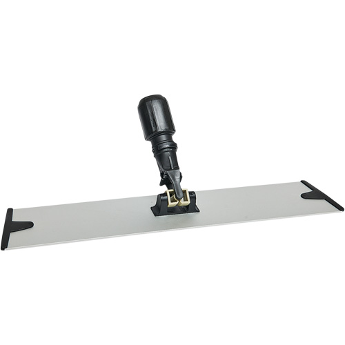 Support de vadrouille &agrave; &eacute;pousseter en microfibres &agrave; boucles et crochets, 18", Aluminium Fastek