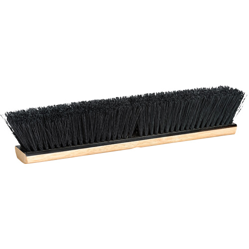 Push Broom Head, 18", Medium, PVC/Tampico Bristles Fastek