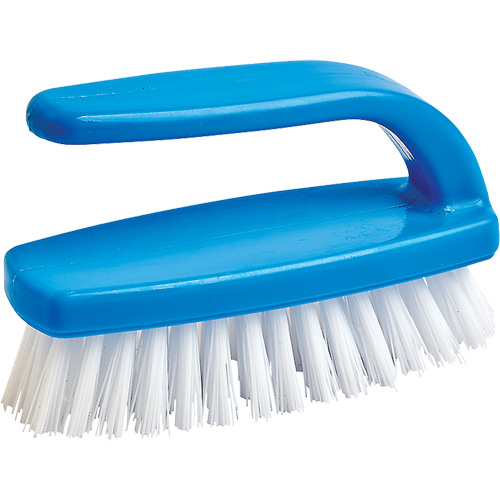 Nail Cleaning Brush, 4" L, Synthetic Bristles, Blue/White Fastek