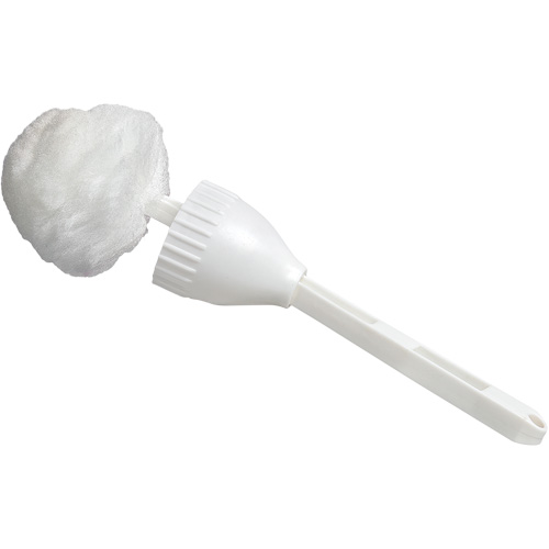 Cleaning Swab with Cup, 14-1/2" L, Acrylic Bristles, White Fastek