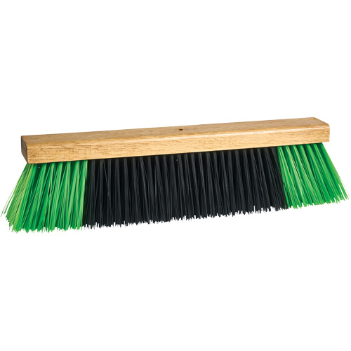 Bulldog Push Broom Head, 18", Coarse, PVC Bristles Fastek