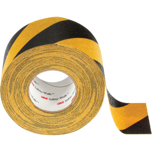 Ruban antid&eacute;rapant tout usage Safety-Walk, 4" x 60', Noir & jaune Fastek