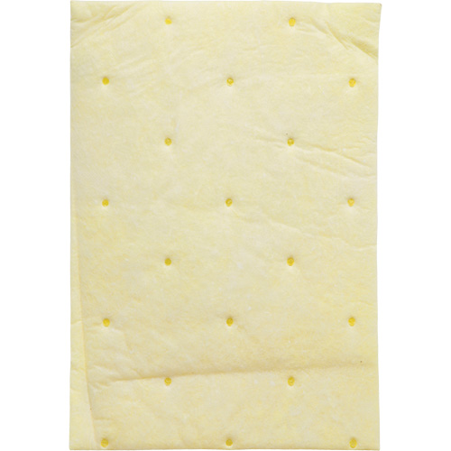 High Capacity Chemical Sorbent Pad, Hazmat, 14.5" x 9.25", 26.3 gal Absorbancy Fastek