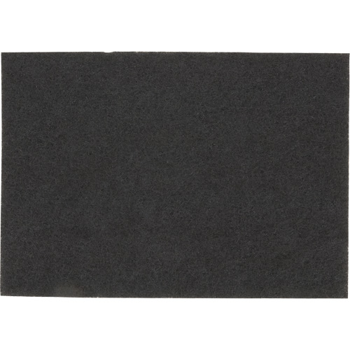 Tampon pour planchers, 14" x 28", D&eacute;capant, Noir Fastek