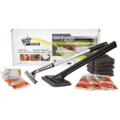 Scotch-Brite Quick Clean Griddle Cleaning System Starter Kit Fastek