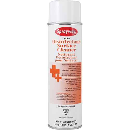 D&eacute;sinfectant et nettoyant de surface, 19 oz liq., Canette a&eacute;rosol Fastek