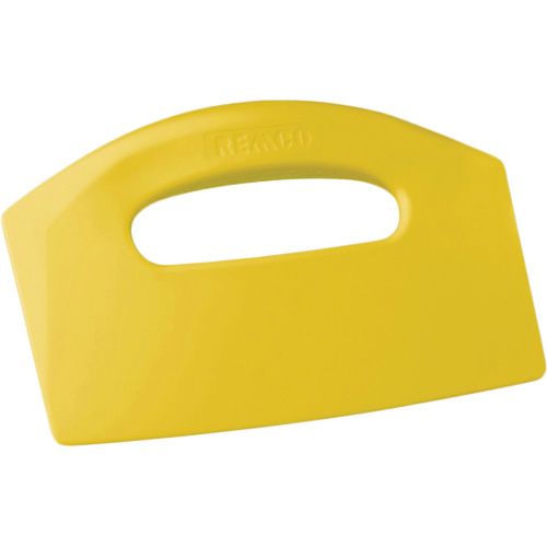 Bench Scraper, Yellow, 5" W x 8" L Fastek