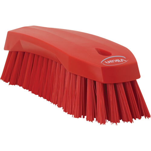 Grande brosse &agrave; main oblique, Soies Ferme, Longueur de 8", Rouge Fastek
