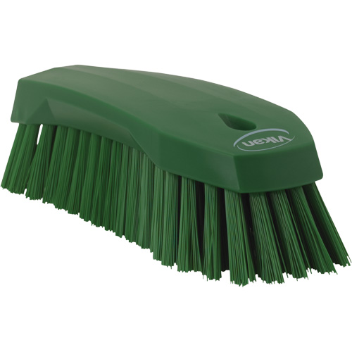 Grande brosse &agrave; main oblique, Soies Ferme, Longueur de 8", Vert Fastek