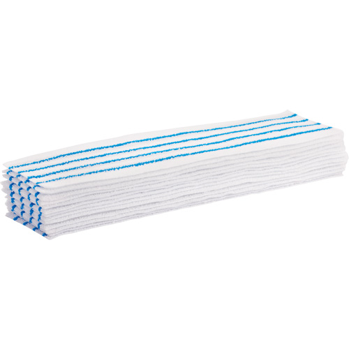 Disposable Mop Pad, Hook and Loop Style, Microfibre, 18" L x 4" W Fastek