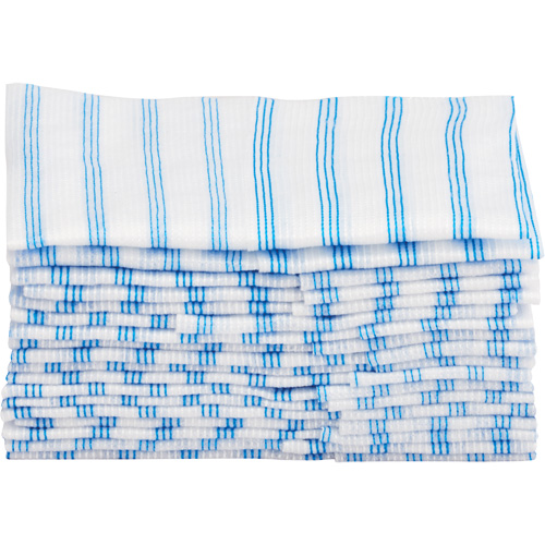 Disposable Single-Use Cloths, Microfibre, Blue/White Fastek