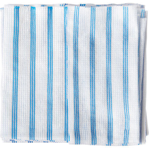 Disposable Single-Use Cloths, Microfibre, Blue/White Fastek