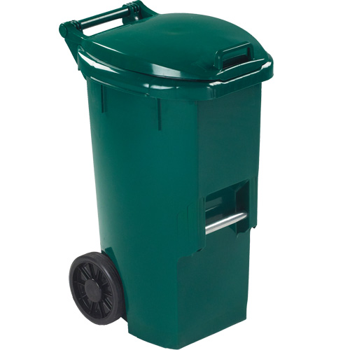 Organic Waste Green Bin, Plastic, 12 US gal. Fastek