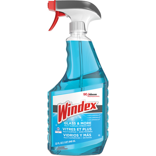 Nettoyant pour verre Windex avec Ammonia-D, 32 oz liq., Bouteille &agrave; g&acirc;chette Fastek