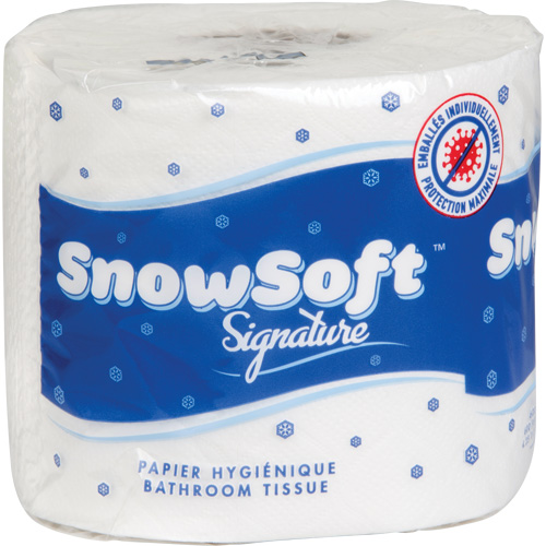 Snow Soft Premium Toilet Paper, 2 Ply, 600 Sheets/Roll, 145' Length, White Fastek
