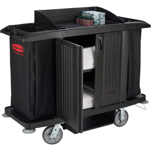 Executive Full-Size Housekeeping Cart with Doors Fastek