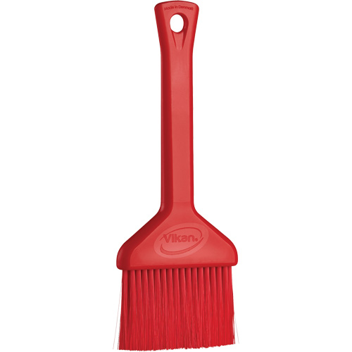 3" Pastry Brush, Soft Bristles, 7-3/4" Long, Red Fastek