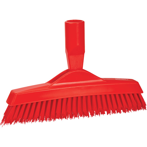 Grout Brush, Stiff Bristles, 9-1/4" Long, Red Fastek
