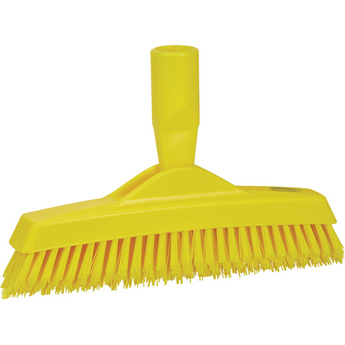 Grout Brush, Stiff Bristles, 9-1/4" Long, Yellow Fastek